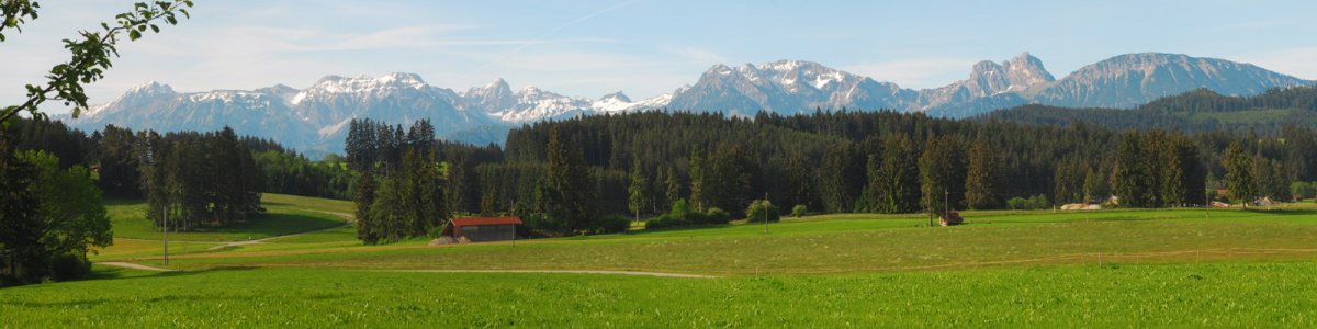 Ferienwohnung Köpf, Seeg, Panoramablick